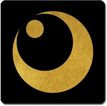 Amazon Co Jp 家紋シール 月に星紋 24cm X 24cm Ks24 3778 Toys