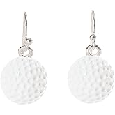 Artisan Owl - Enamel Golf Sport Dangle Earrings