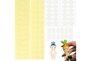 NICECRAFT 84 Pcs Sticky Adhesive Tape for Sonny Angel Hipper 3 Shapes Double Sided Clear Glue Putty Pads Stickers Fit for Sonny Baby Doll Clothes Custom Phone Accessory Replacement