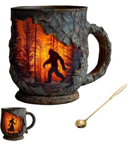 Amazon.com | Americaware 18oz Big Foot Emblem Mug: Coffee Cups & Mugs