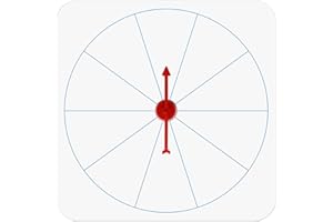 HOOJOJO Magnetic Spinners for Classroom, 10in Dry Erase Spinning Wheel for Prizes with Arrow, Preschool Learning Activities Teaching Tools, for Whiteboard & Fridge (10 Grids)