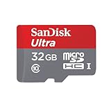 SanDisk Ultra - Tarjeta de memoria microSDHC UHS-I de 32 GB con adaptador SD, velocidad de lectura hasta 80 MB/s, Clase 10