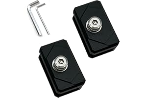 Qurbuns 2 PCS Hood Light Mounting Brackets, Ditch Light Bracket for Led Light Bar, Adjustable Aluminum Alloy Pillar Work Ligh