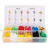 Suuonee Door Trim Clips, 250Pcs Car Door Card Panel Trim Clips Fastener Retainer Push Rivet Kit Fits for for Mercedes Benz To