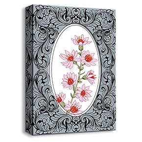 Canvas Wall Art Vintage Style Painting Artwork for Home Prints Framed - 12x18 inches