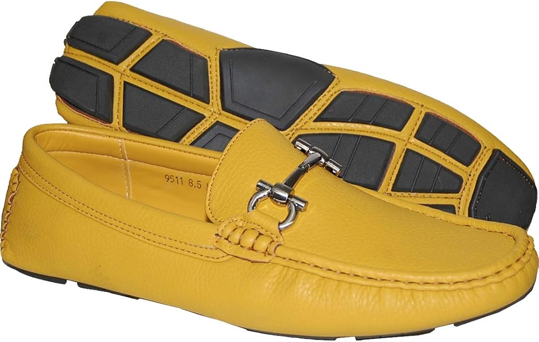 KRAZY SHOE ARTISTS Stylish Mustard Color Men's Loafers