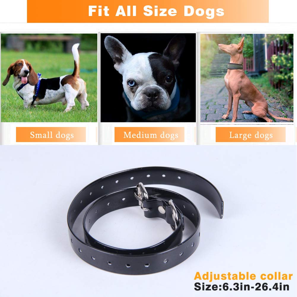 Gtpeak Bark Collar Dog Training Collars[2018 New] for Small Medium Large Breed with 3 Attention-Generating Tactic, Waterproof/Remote/Rechargeable/Harmless E Trainer