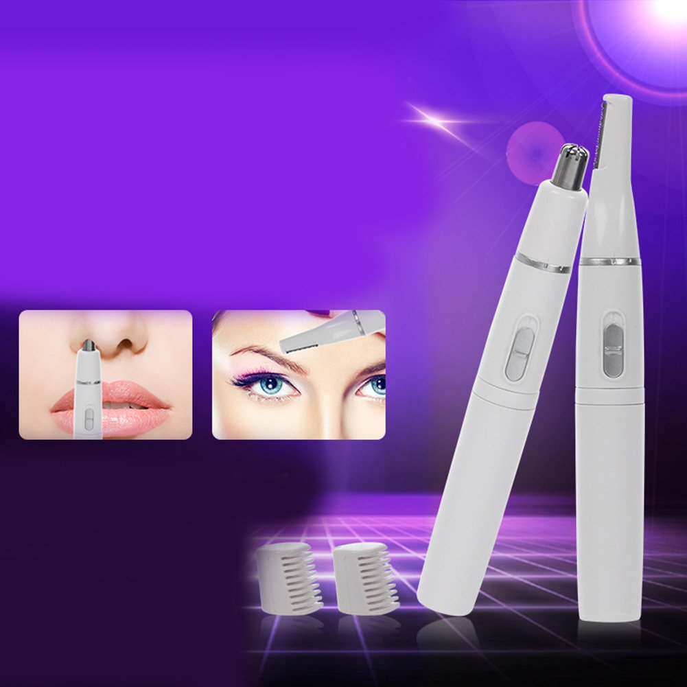 Fidgetgear 2 In 1 Electric Epilator Shaver Facial Nose Eyebrow