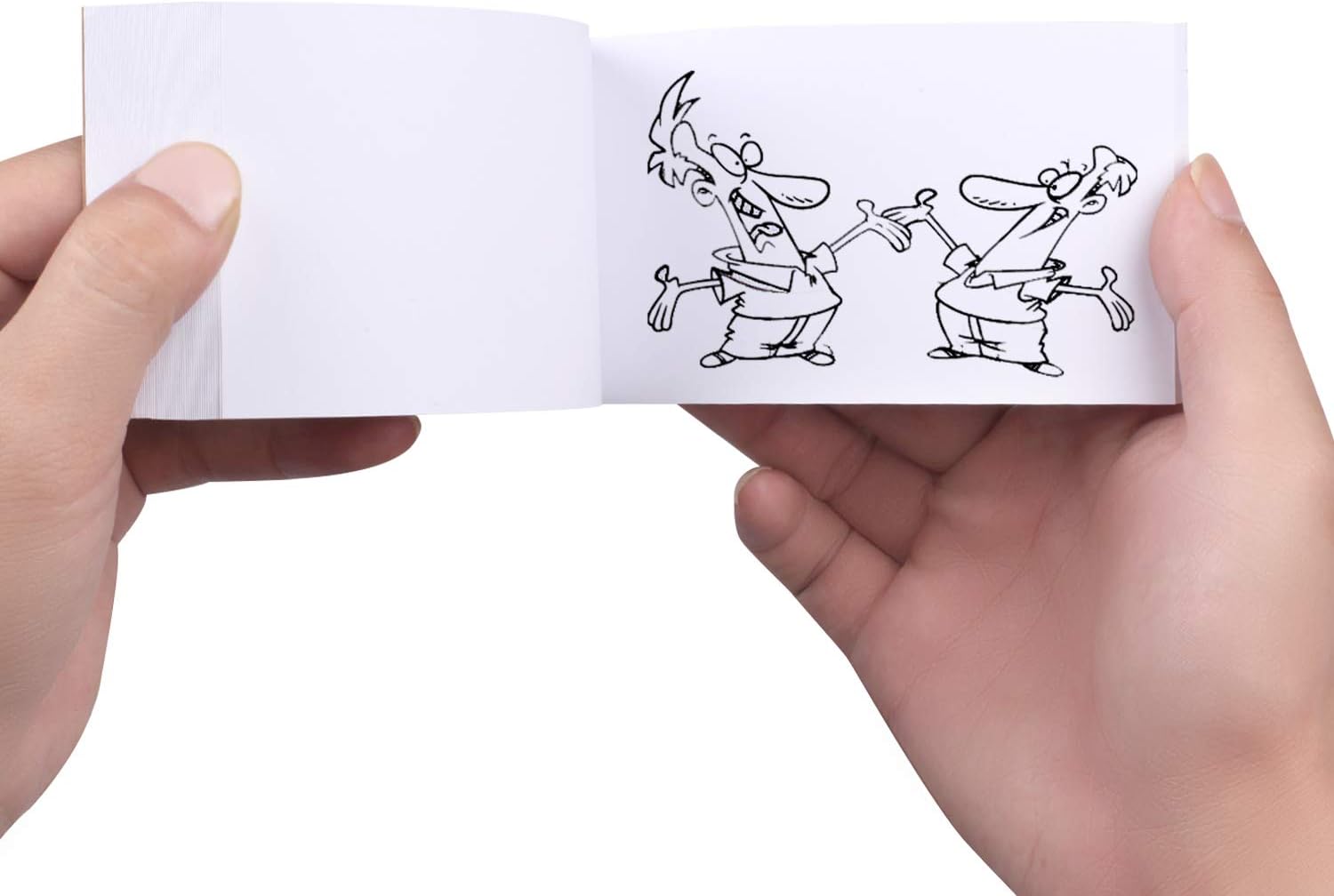 DINGPAI Blank Flipbooks (Flip Book) 10 Pack for Animation, Sketching, and Cartoon Creation, 4.5" x 2.5", 160 Pages (80 Sheets), No Bleed Drawing Paper with Sewn Binding, Creative Craft for Kids: Arts, Crafts & Sewing
