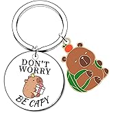 ZYSSXNDM Capybara Keychain Dorm Room Essentials Summer for Women Men Cute Capybaras Stuff Decor Accessories Capybaras Lovers Unique Birthday Christmas Gifts