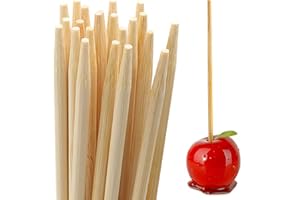 BLUE TOP 200pcs Bamboo 5mm 7in Skewer Sticks, Strong & Durable, Eco-Friendly, Smooth & Safe, Multi-Use