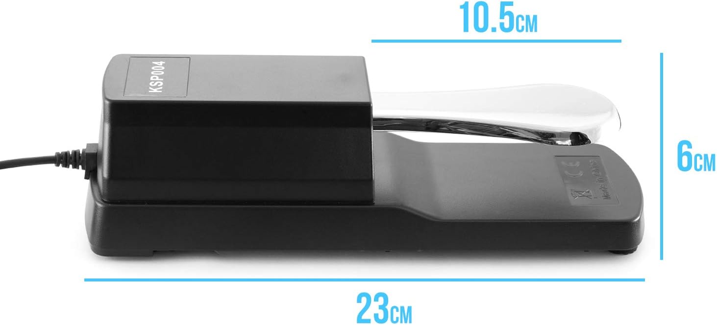 Tiger KSP-004 Universal Sustain Pedal - Piano Style Action for Keyboards Digital Pianos and Synths - Image 4