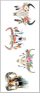Tatouage Temporaire Tête De Taureau Tattoo étanche éphémère