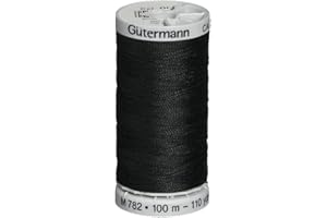 Gutermann 27090038 Extra Strong Thread 110 Yards-Black