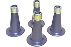 ELEPFEET 4PCS Heavy Duty Bed Frame Legs. Plastic Replacement Bed Frame Feet to Replace Wheels. Easy to Install, Prevent Sliding & Protect Floor
