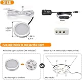 Vlio Under Cabinet Light Kit 6 LED Puck Lights 1500LM 12V Warm White view 2