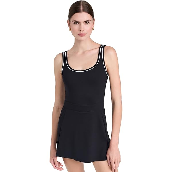 strapless open back dress Brooklynn One-Shoulder Accordion Pleat Dress Black L main image 0