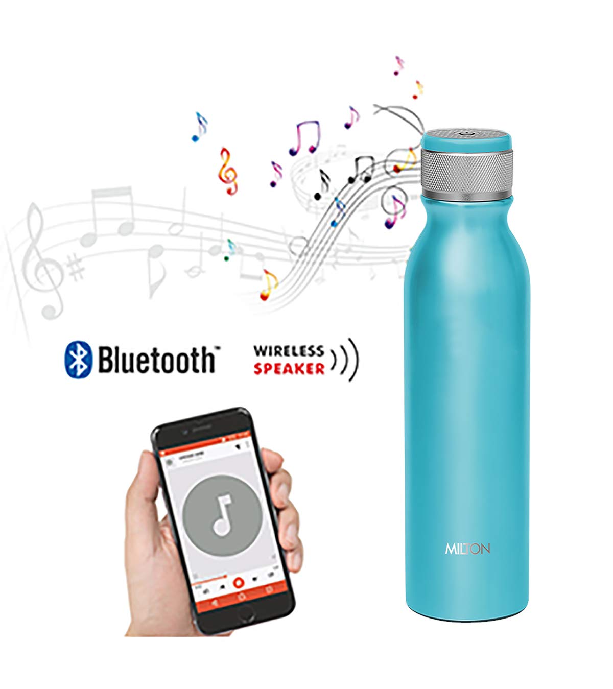milton water bottle with bluetooth