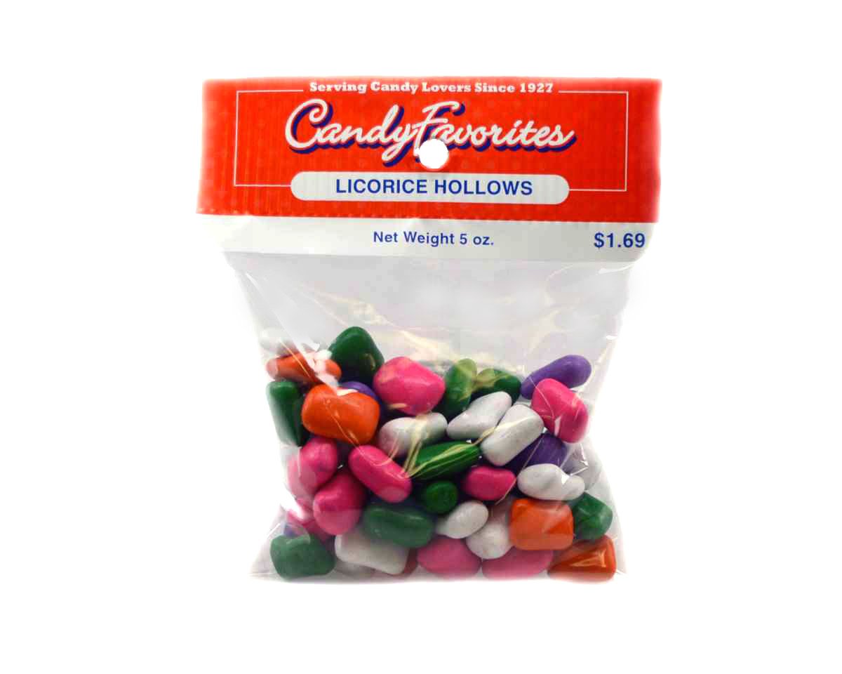Licorice Hollows 5 Ounce Bags 6 / Box Grocery
