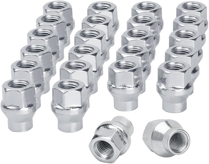 12x1.5 Extended Open Ended Lug Nuts, KSP 24PCS 7mm Shank Thread Pitch