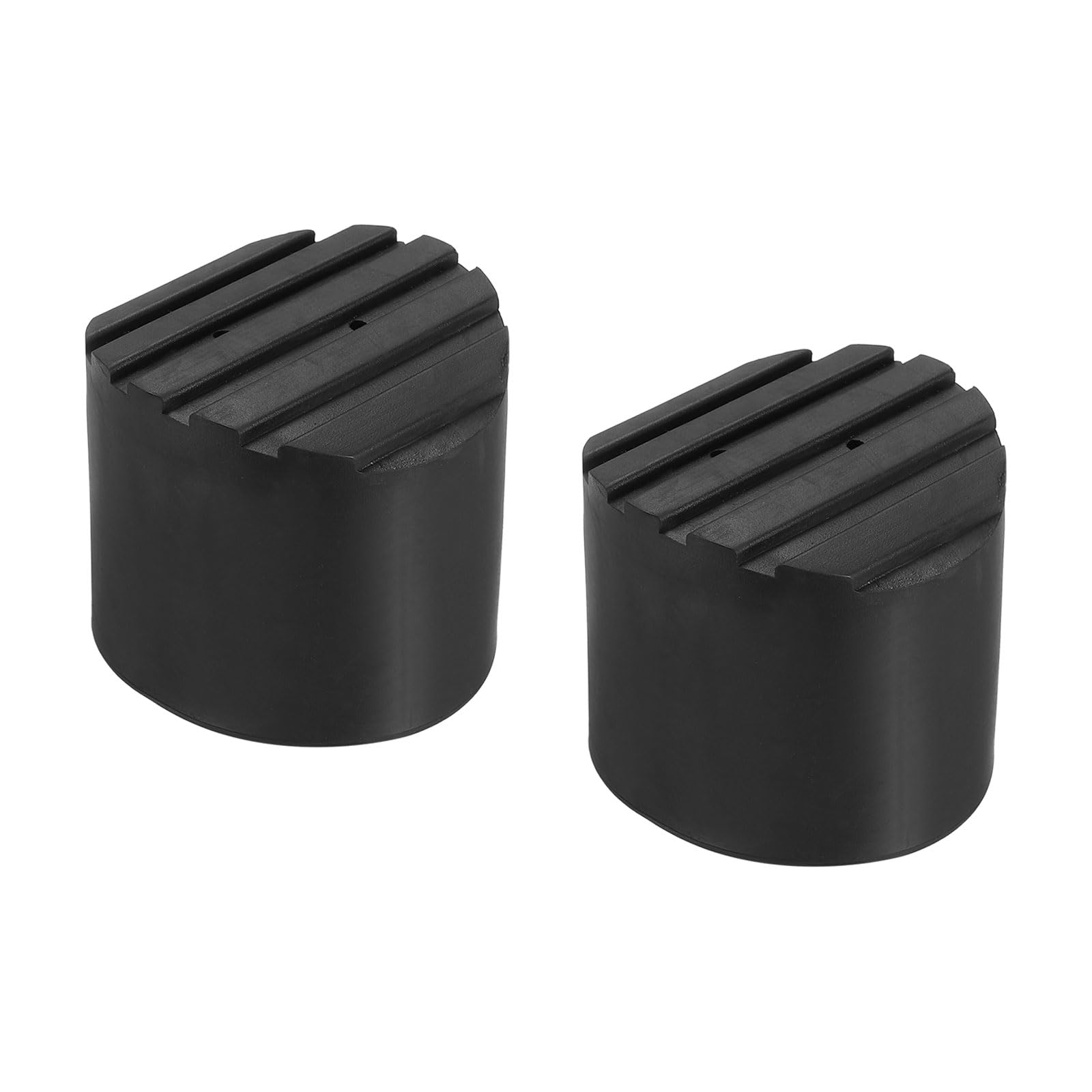 PATIKIL Ladder Non Slip Feet 1.9"/48mm, 2Pcs Rubber Round Foot Protective Mat Cushion Replacement for Telescopic Folding Extension Ladder Protection, Black