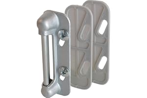 Prime-Line K 5003 Aluminum, Spring-Loaded Screen Door Strike Plate (Single Pack)