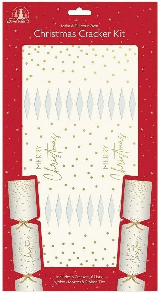 Festive Wonderland Make Fill Christmas Party Cracker Craft Kit Merry