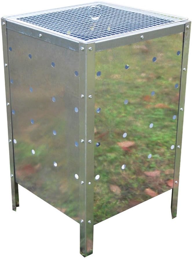 Large 90 Litre Square Incinerator Fire Bin Garden Rubbish Burning Trash