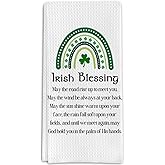 Irish Blessing Gifts Kitchen Towels for St. Patrick's Day, Ireland Gifts Decorative Towels for Bar Kitchen Bathroom