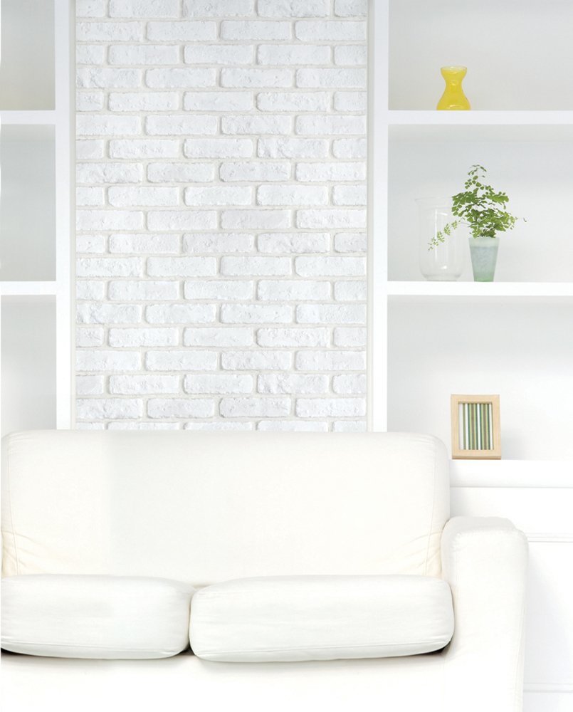 人気満点 はがせるシール壁紙 のりつき壁紙 賃貸ok 50cm幅 Magicfix レンガ ブリック 防水加工 30mパック 道具付きセット 21 Dbs 24 ホワイトブリック B073dwmq72 30mパック 道具付きセット Dbs 24 ホワイトブリック 最新コレックション Bethlehemfairtrade Org