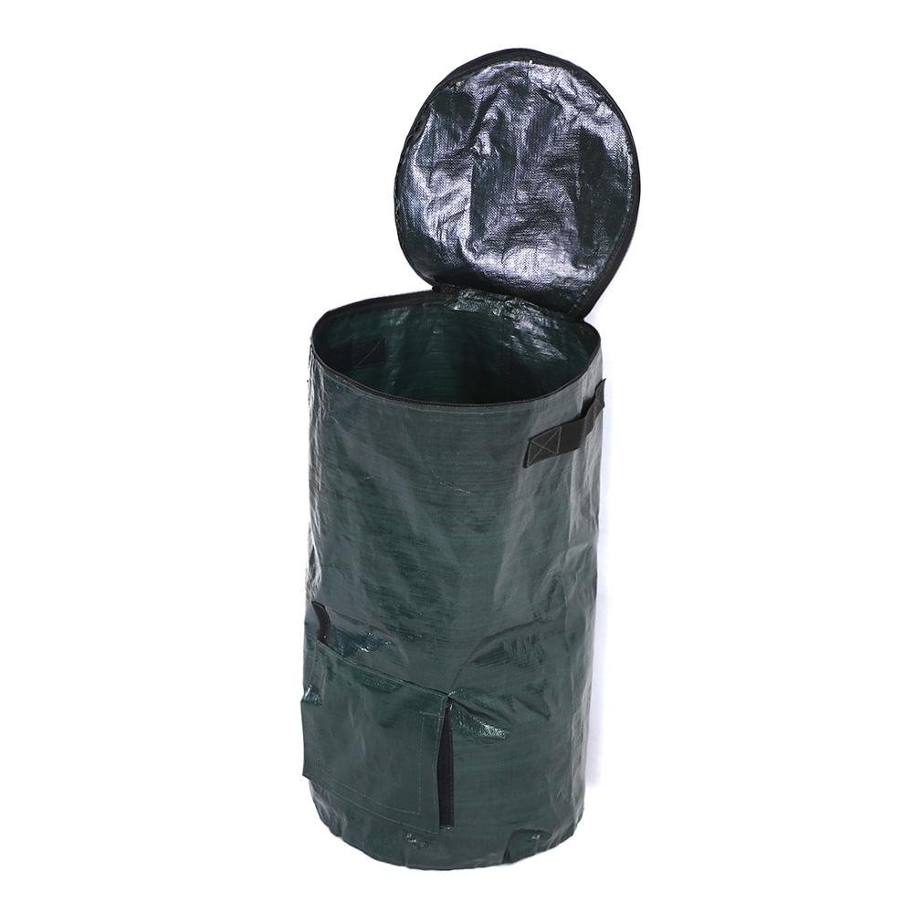 Lawn Garden Bags,Collapsible Compost Bag Reusable Yard Waste Bag Reusable Yard Waste Bag for Leaf Trash Containers Plant Clippings Bag(35 * 60)