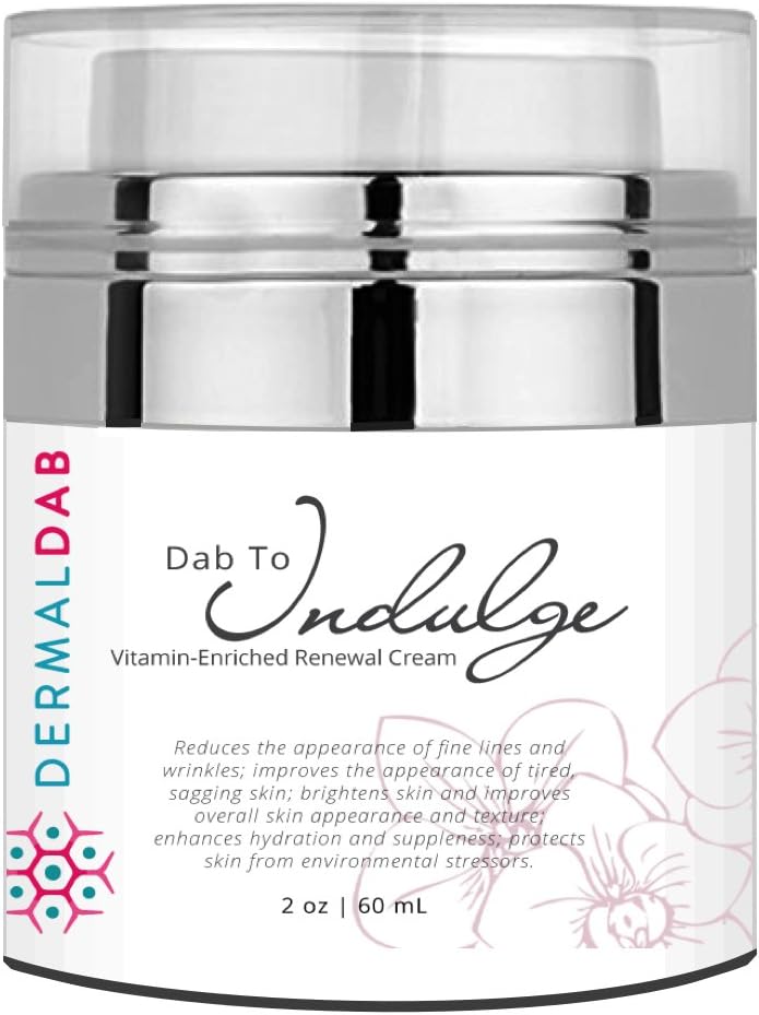 The Best Vitamin C Cream on Amazon! With Vitamins A, B, C, D, E, and K, Antioxidants, Collagen & CoQ10! Brighten Complexion, Remove Wrinkles & Hydrate. Dab to Indulge (1oz)
