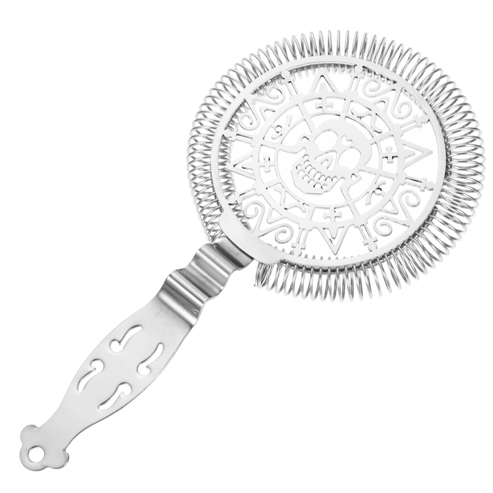 Goohochy Cocktail Strainer Stainless Steel Bar Strainer Ice Filtering Tool for Bar Professional Bartenders Easy Use Mixologists Compact Design