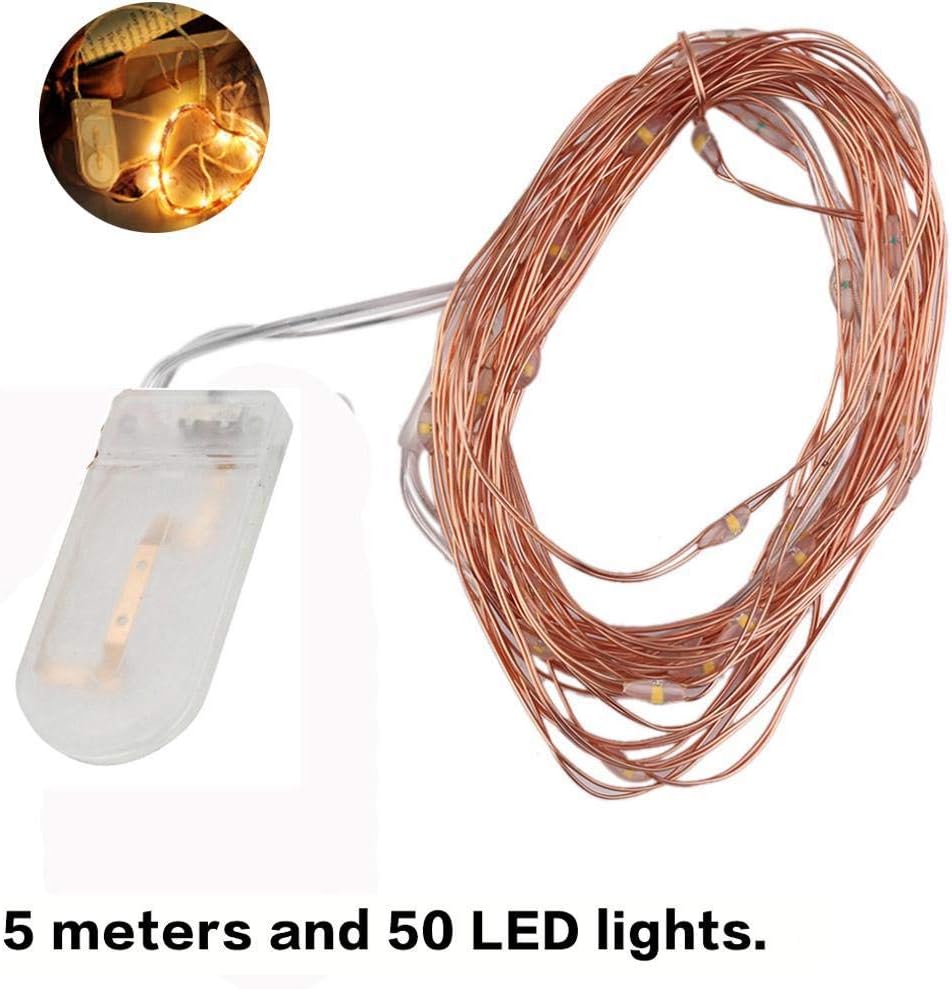 Gfone 5M 50LED String Lamp Fairy Lights Wedding Party Christmas Decorations Indoor Lights