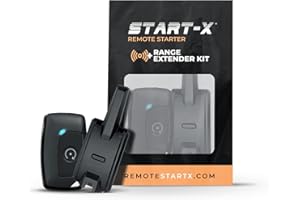 Start-X Range Extension Kit (2,000 ft) for Remote Starter, 1 Button, 1 Way | Includes 2 Remotes, Antenna and Antenna Cable