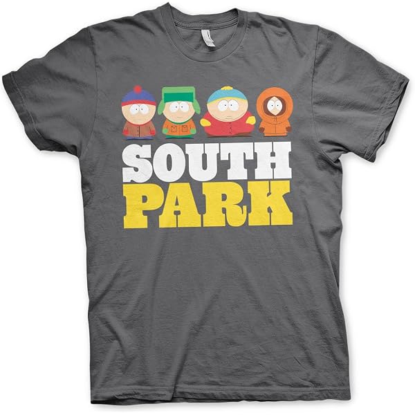 South Park Baseball Hoodie – Officially Licensed Dark Grey Pullover With Hood