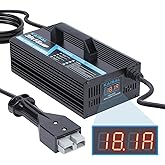 36 Volt 18A Golf Cart Battery Charger for EZGO Marathon Golf Carts 36V Golf Cart Charger with Anderson SB-50 Plug, Trickle Charge EZ GO Charger, 5-7 Hours Full Charge,16FT Cord for Lead Acid Battery