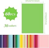Morcheiong 60 Sheets Tissue Paper Rainbow 30 Colors 20 x 14.5 in 50 x 37 cm view 2