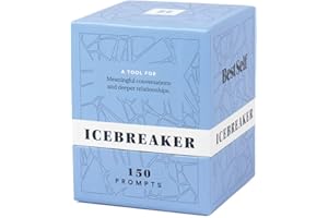 BESTSELF CO. BestSelf Icebreaker Deck - Engaging Icebreaker Game with 150 Conversation Cards Prompts to Create Real Conversations for Friends, Coworkers, Family, Dates, Quality Conversation Cards