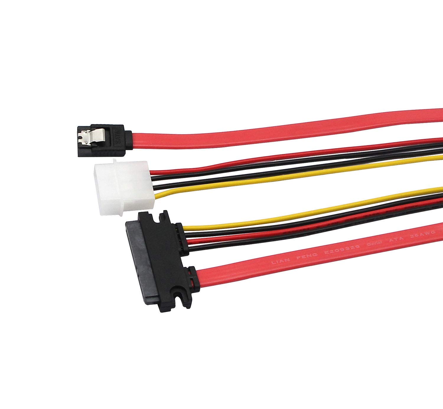 SATA 22Pin Data and Power Combo Extension Cable (30cm