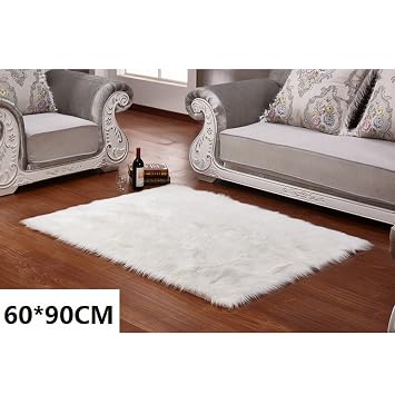 Amazon De Lange Haar Creme Kunstfell Pelz Stil Teppich Stuhl Sofa