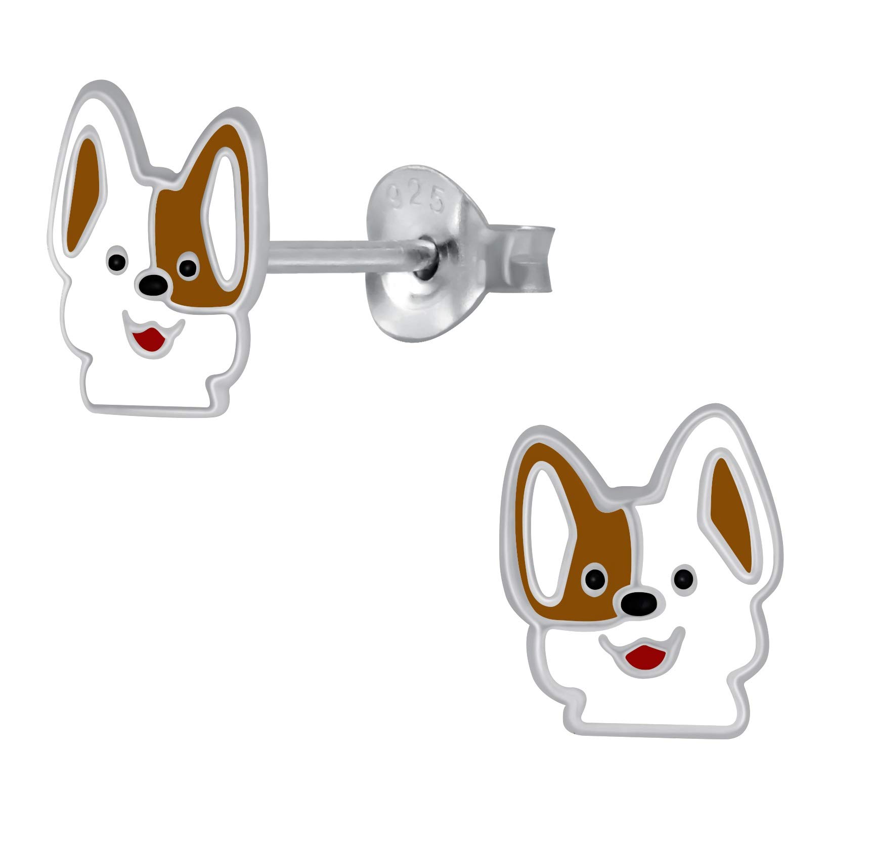 Puppy Dog Earrings 925 Sterling Silver Extra Small