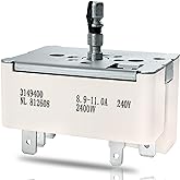 WP3149400 3149400 3148954 3148953 Range Surface Burner Infinite Switch | For Large 8 Inch Burner Replace: 2786 AP6007666 PS11740783 EAP11740783 310180 311846 311858 311859 Fits for Whirlpool