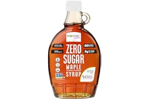 Wholesome Yum Zero Sugar Maple Syrup (Keto Maple Syrup) With Monk Fruit & Allulose - Natural Sugar Free Pancake Syrup - Non GMO, Low Carb, Gluten Free, Vegan, No Aftertaste (12 fl oz)