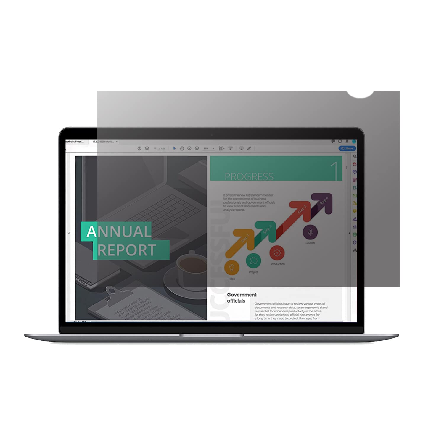 15.6 Inch Computer Premium Privacy Screen Filter for 16:9 Widescreen Display, Anti Blue Light Glare Removable, Reusable Privacy Filter, Anti-Scratch Protector Film (15.6", 16:9) (W x H:345mm x 194mm)