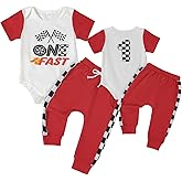 Baby Boy Birthday Outfit Fast One Two Three Four Outfits 1st-4th Race Car Birthdays Clothes Shirt Pants