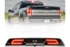 Led Third Brake Light for 2021-2024 Fo'rd F150 2017-2024 Fo'rd F250 F350 Super Duty Rear Center High Mount Stop Lamp CHMSL Wh