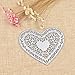 Cute Double Hearts Cutting Dies Set Metal Stencil Template Block DIY Paper Card