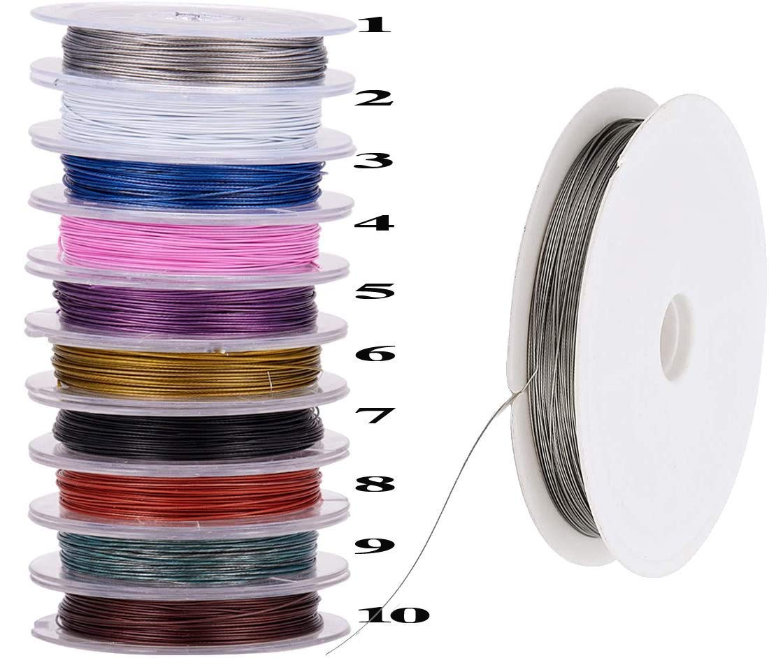 DIY Crafts TigerTail Rolls 0.38 mm Diameter 148164 ft Tiger Tail