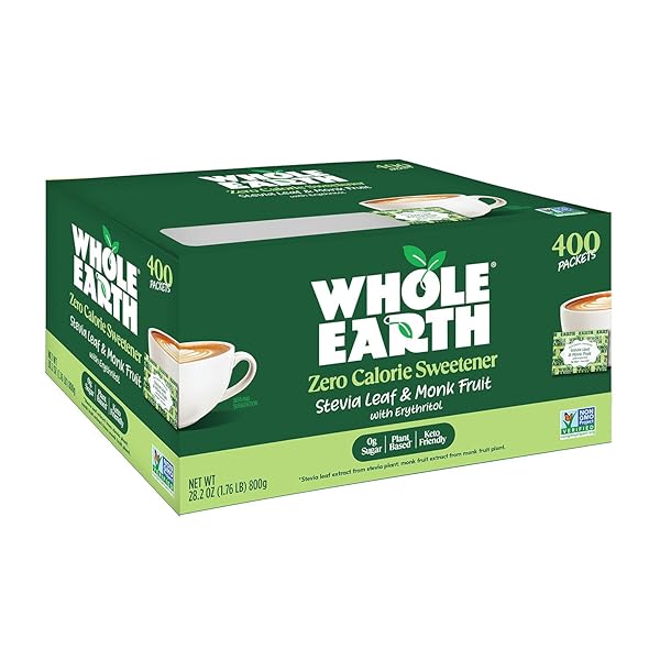 WHOLE EARTH SWEETENER CO. STEVIA & MONK FRUIT...